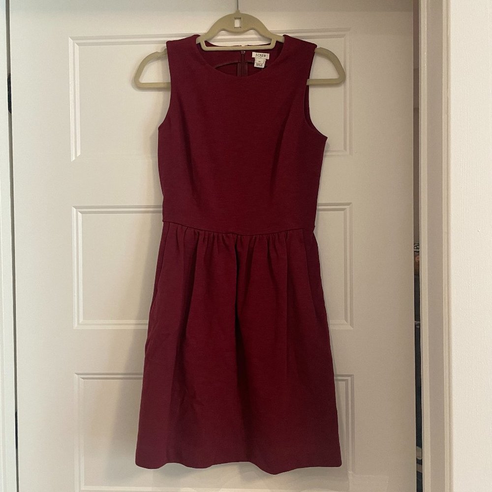 J. Crew Red Flare Dress NWT